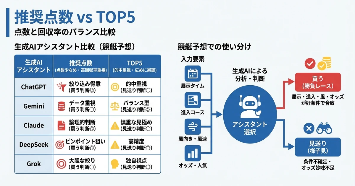 推奨 vs TOP5
